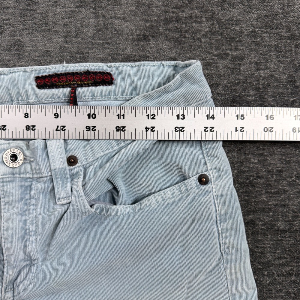 AG Adriano Goldschmied The Angel Light Blue Corduroy Bootcut Pants Sz 28 Regular - Picture 7 of 16